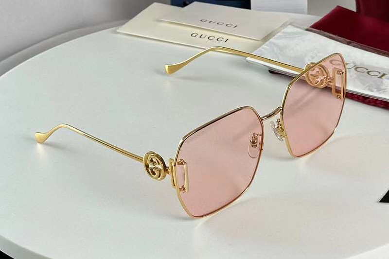 GG1207SA Sunglasses Gold Pink