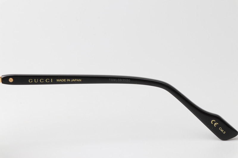 GG1220S Sunglasses Black Gold Gray