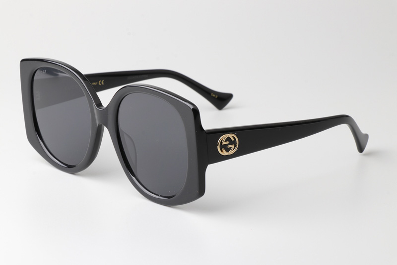 GG1257S Sunglasses Black Gray