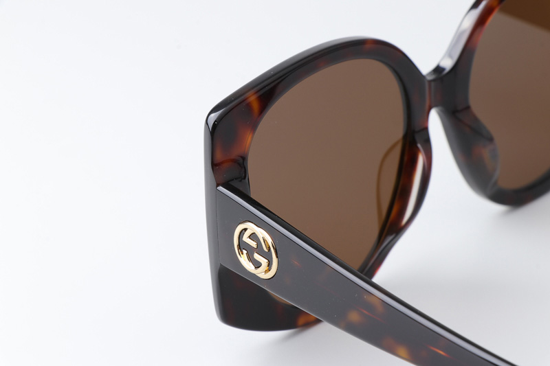 GG1257S Sunglasses Tortoise Brown