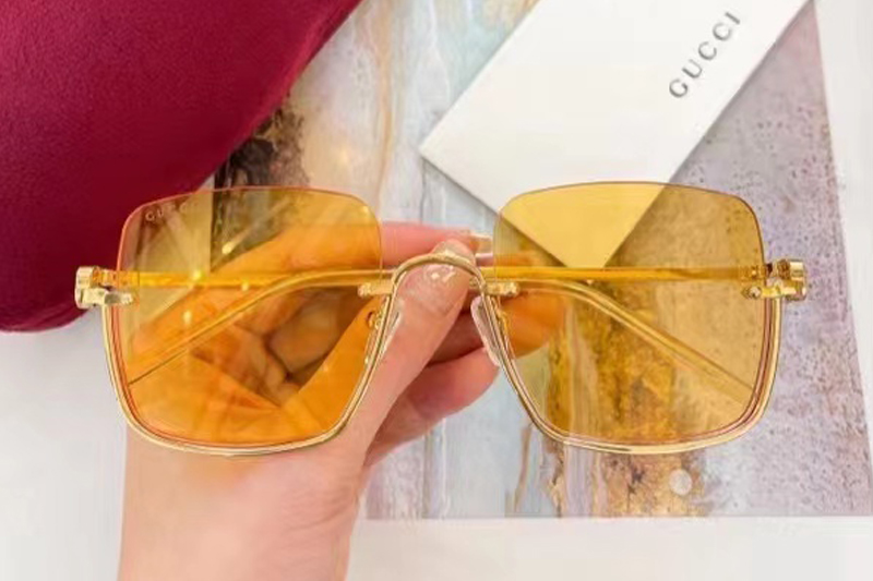 GG1279S Sunglasses In Gold Yellow