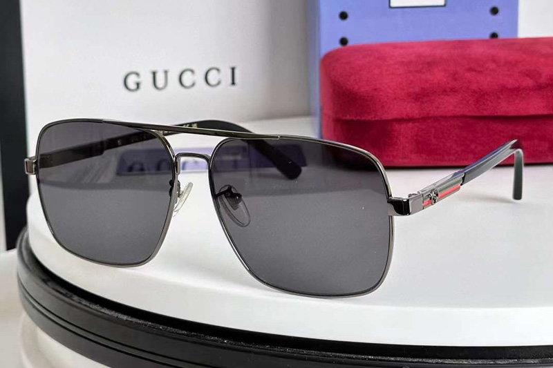 GG1289S Sunglasses Gunmetal Gray