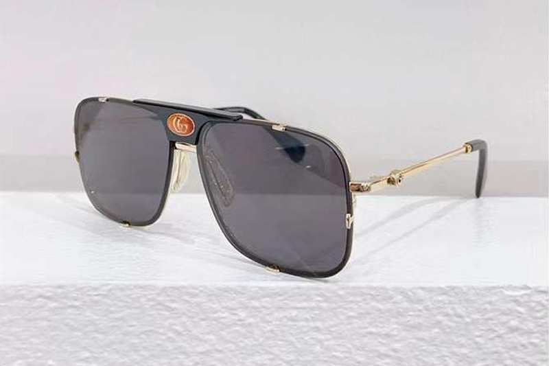 GG1320S Sunglasses Black Gold Gray