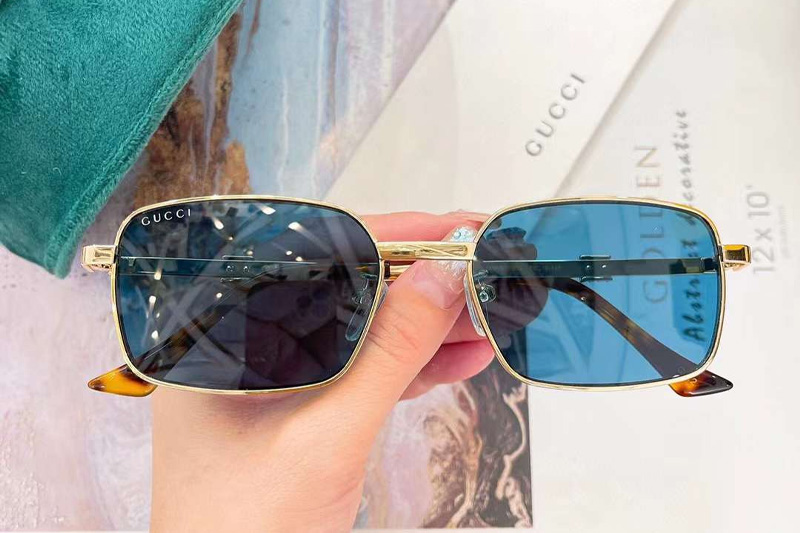 GG1495S Sunglasses Gold Blue