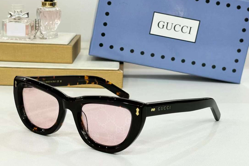 GG1521S Sunglasses Tortoise Pink Logo