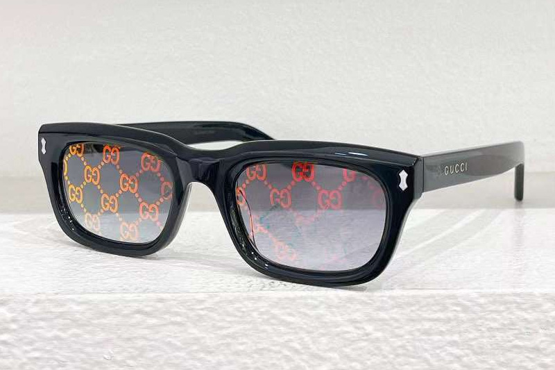 GG1524S Sunglasses Black Gray Logo