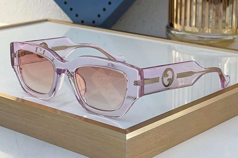 GG1558SK Sunglasses Clear Pink Gradient Pink