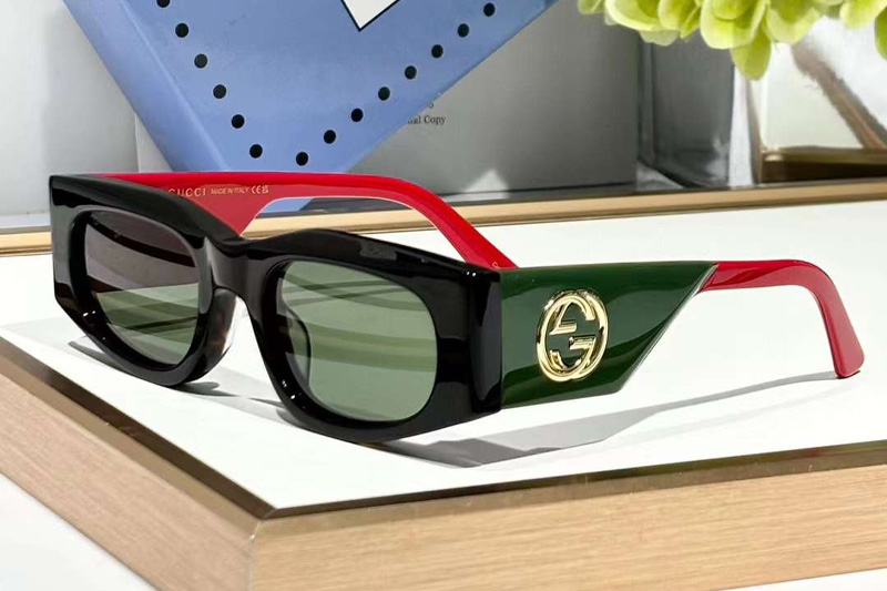 GG1664S Sunglasses Black Green Red