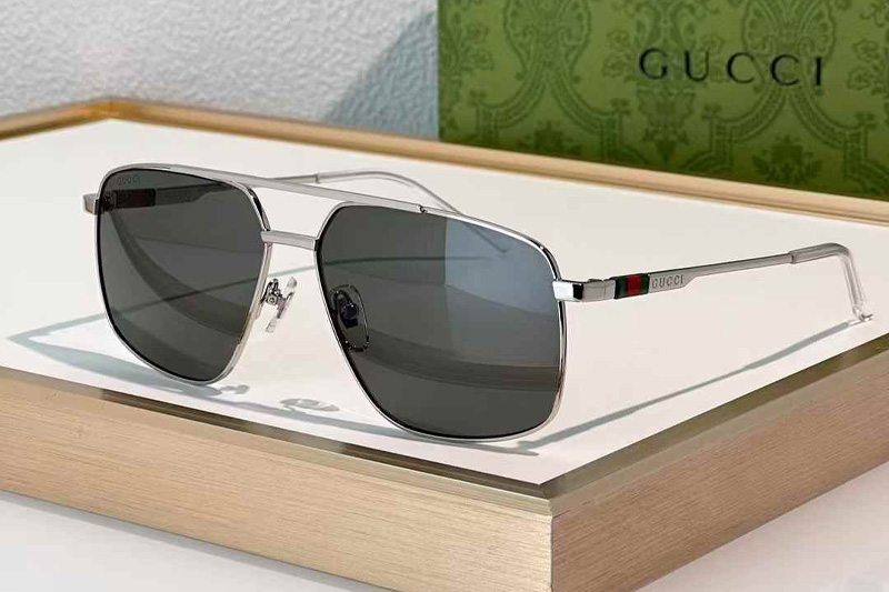 GG1676S Sunglasses Silver Gray