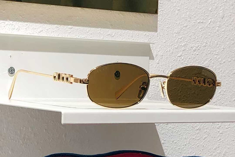 GG1801S Sunglasses Gold Brown