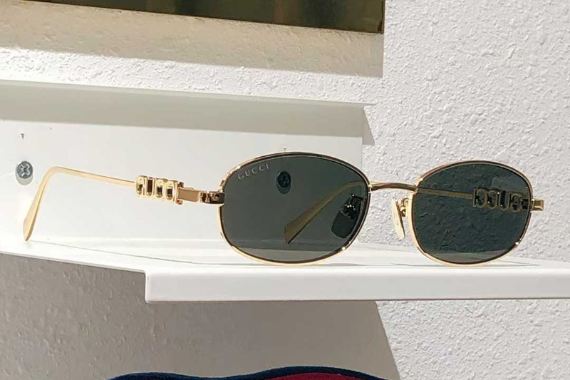 GG1801S Sunglasses Gold Gray