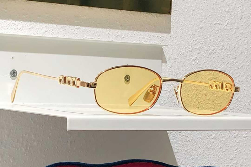 GG1801S Sunglasses Gold Yellow