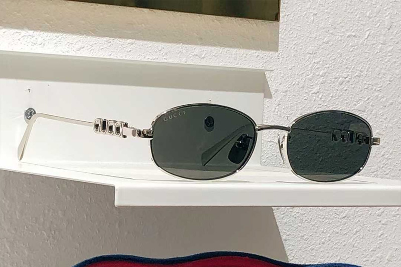 GG1801S Sunglasses Silver Gray