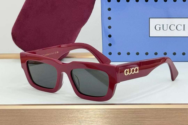 GG1838S Sunglasses Red Gray