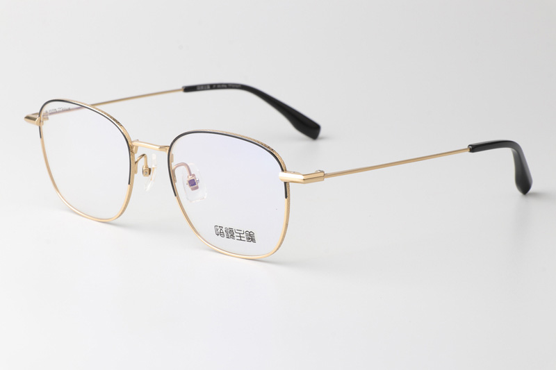 GJ2013 Eyeglasses Black Gold