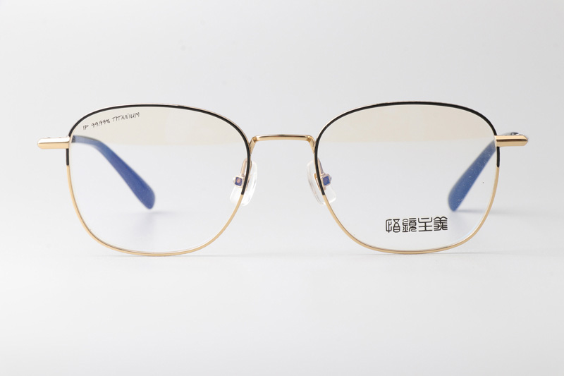 GJ2013 Eyeglasses Black Gold