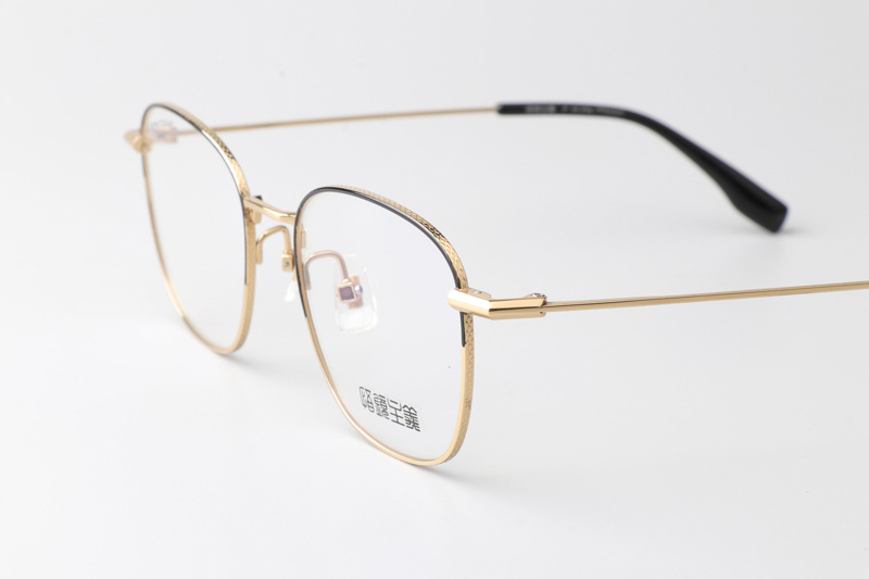 GJ2013 Eyeglasses Black Gold