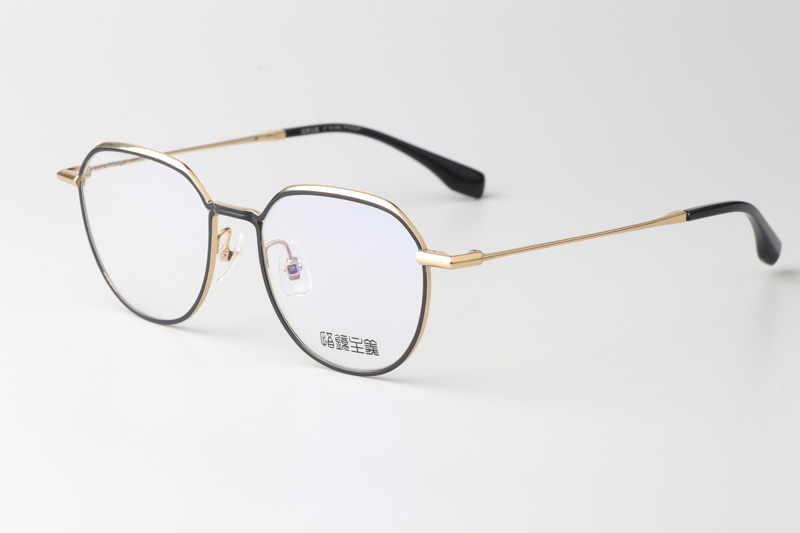 GJ2018 Eyeglasses Black Gold