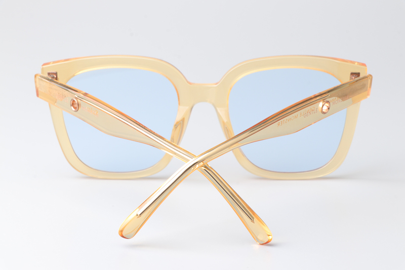 GM Jennie Kuku Sunglasses Transparent Brown Light Blue