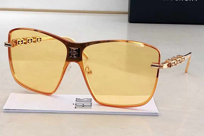 GV40071I Sunglasses Gold Yellow