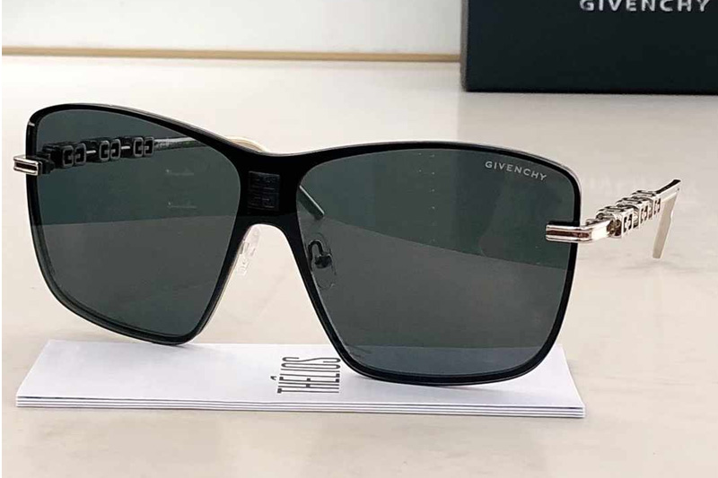 GV40071I Sunglasses Silver Green