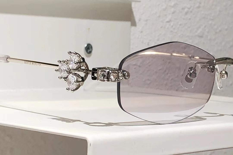 Glitz Sunglasses Silver Gray