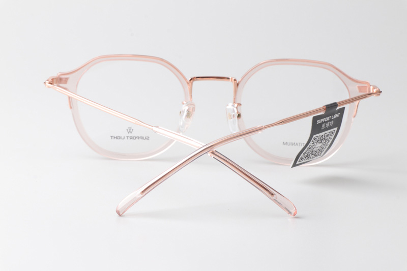 Go Eyeglasses Transparent Pink