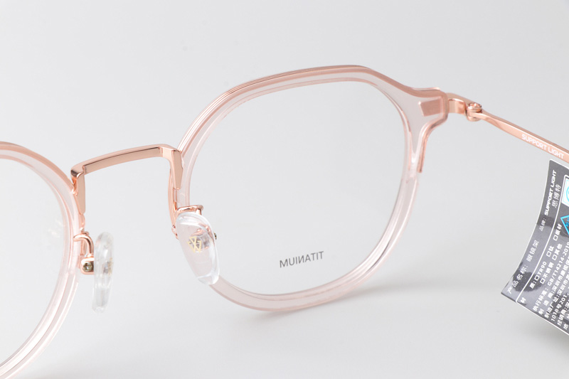 Go Eyeglasses Transparent Pink