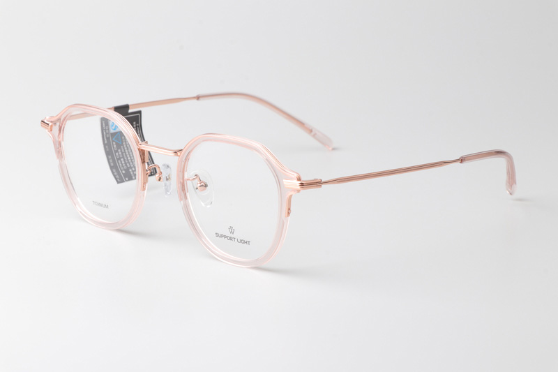 Go Eyeglasses Transparent Pink