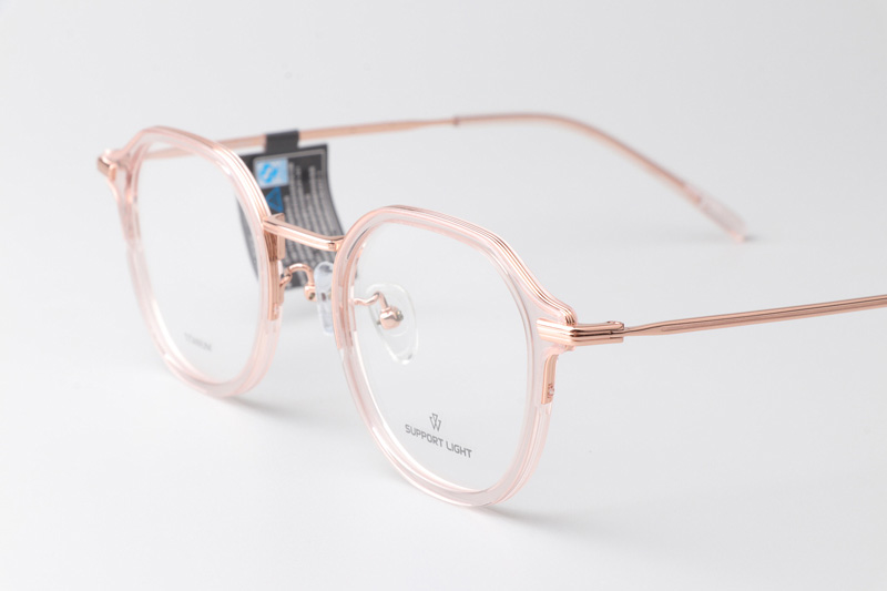 Go Eyeglasses Transparent Pink