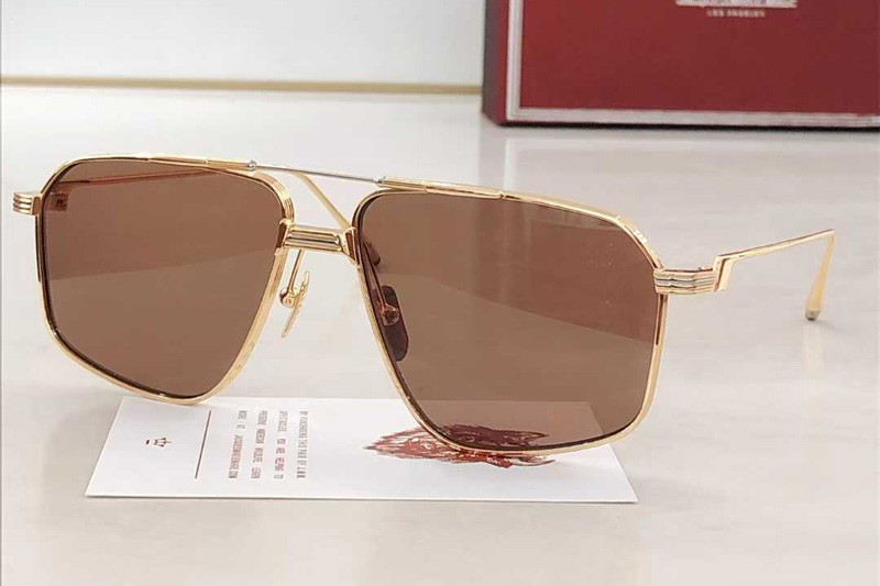 Jagger Sunglasses Gold Brown