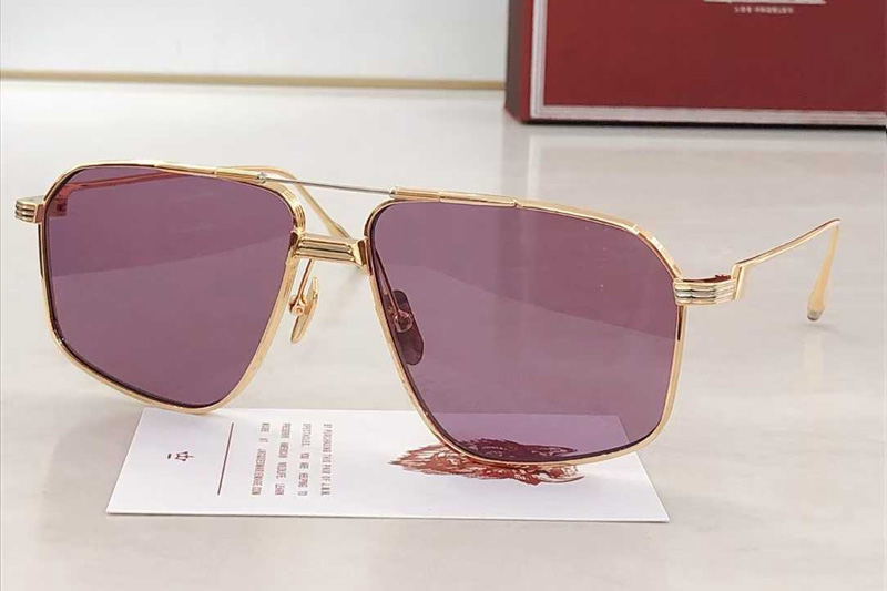 Jagger Sunglasses Gold Purple