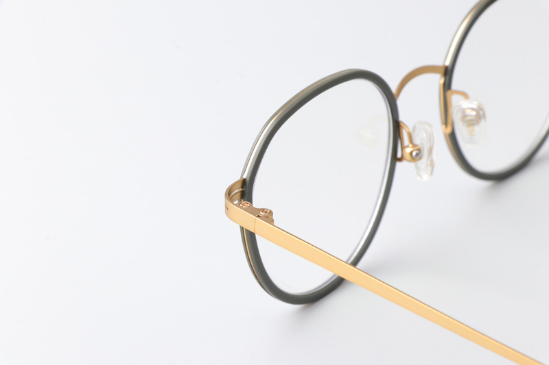 Jean Eyeglasses Green Gold