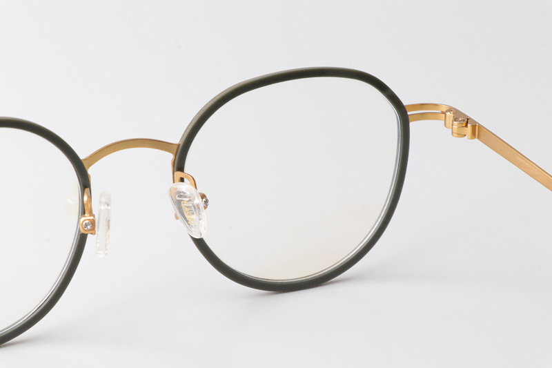 Jean Eyeglasses Green Gold