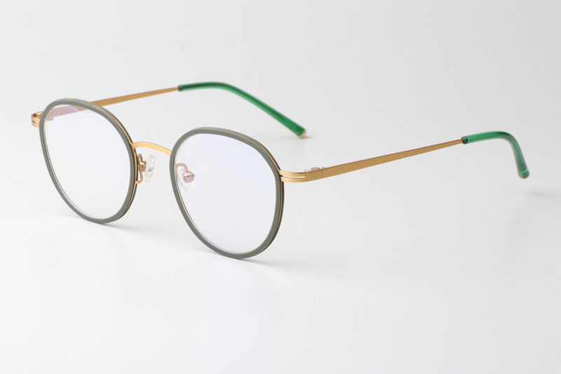 Jean Eyeglasses Green Gold