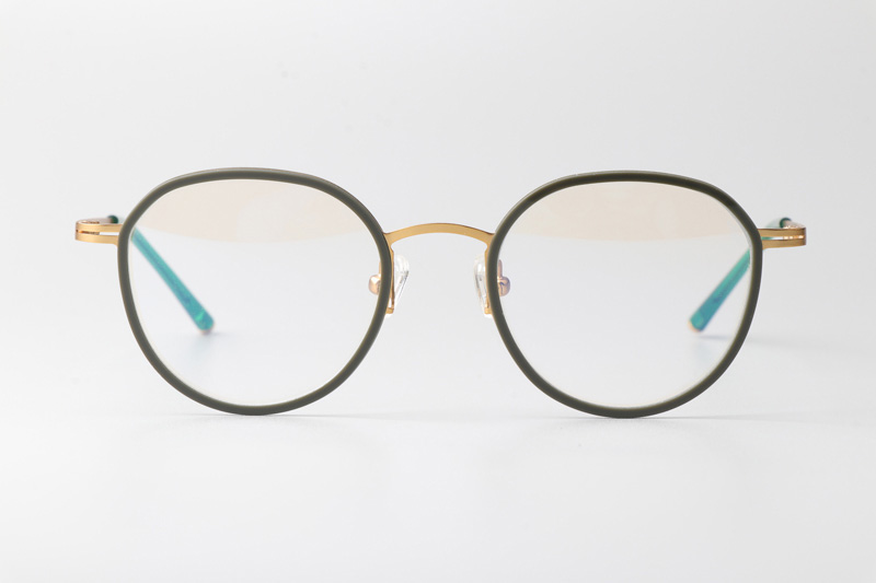 Jean Eyeglasses Green Gold