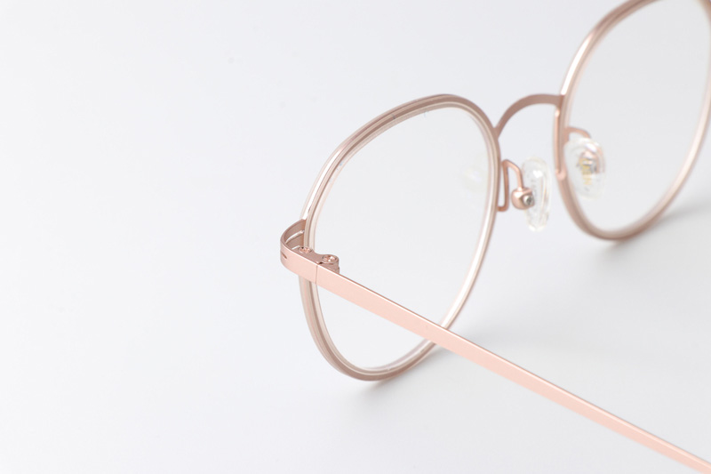 Jean Eyeglasses Rose Gold