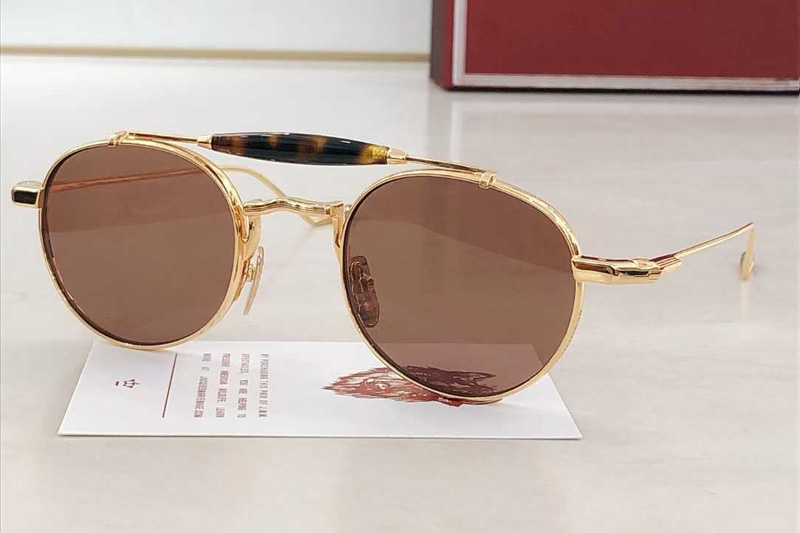 Jmmds39 Sunglasses Gold Brown