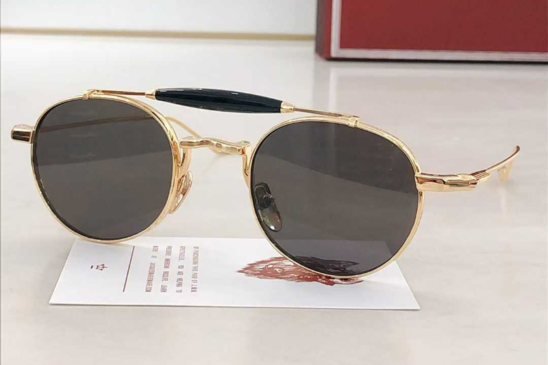 Jmmds39 Sunglasses Gold Gray