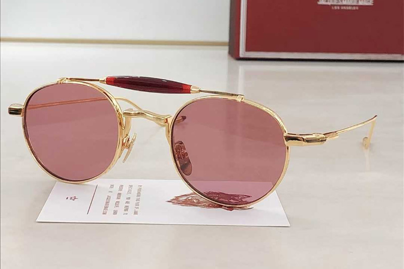 Jmmds39 Sunglasses Gold Pink