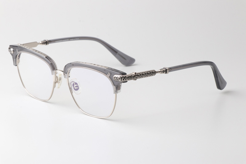 Klls1092 Eyeglasses Transparent Gray Silver