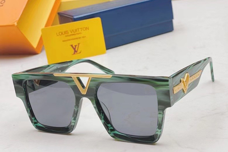 L-V Z1609E Sunglasses In Green Gold