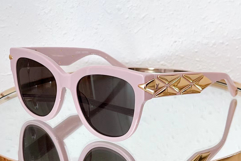 L-V Z1988E Sunglasses In Pink Gold