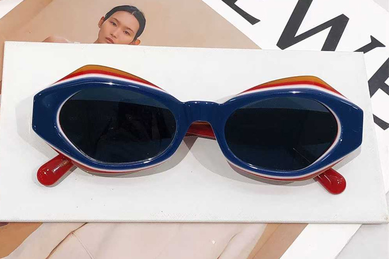 LW40141U Sunglasses Blue Blue