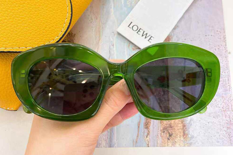 LW40153S Sunglasses Green Gray