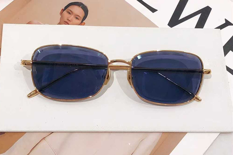 LW40159U Sunglasses Gold Blue