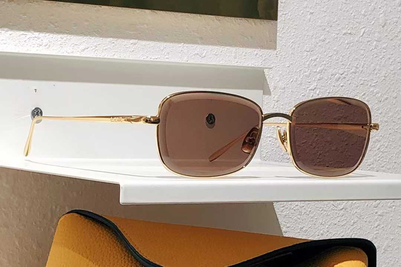 LW40159U Sunglasses Gold Brown