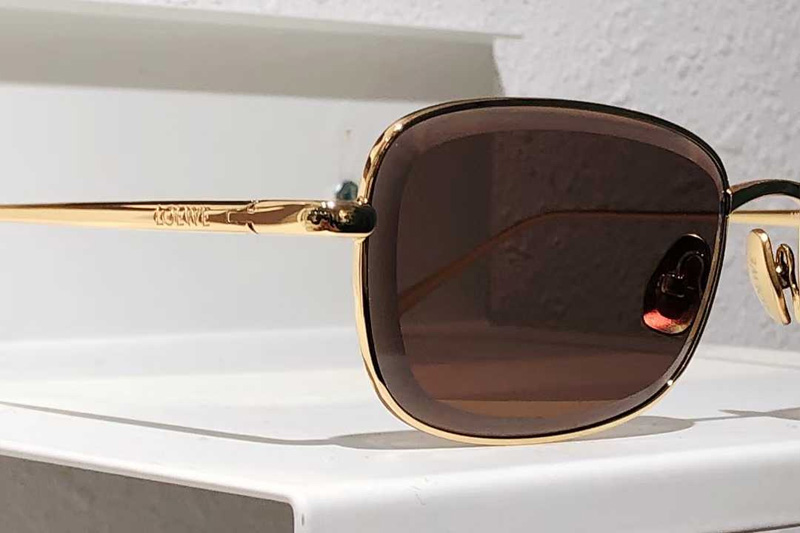 LW40159U Sunglasses Gold Brown