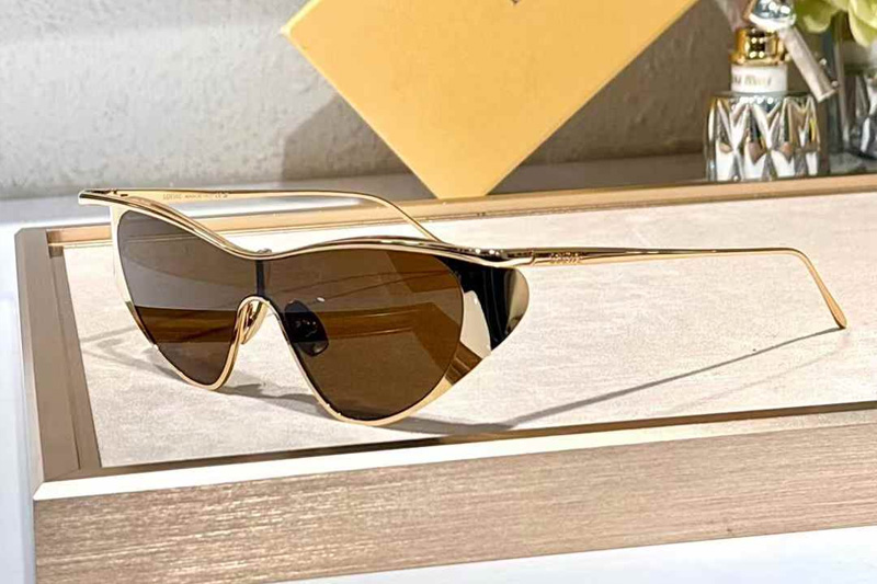 LW40165U Sunglasses Gold Brown