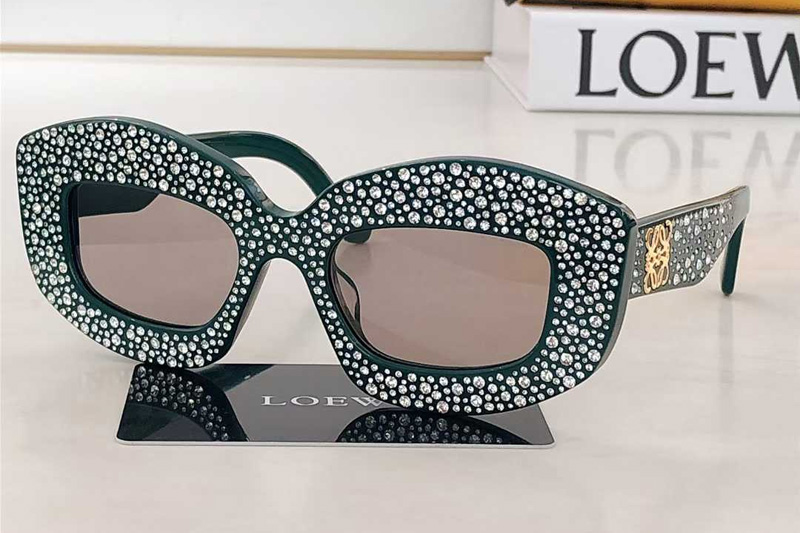 LW4114IS Sunglasses Green Brown